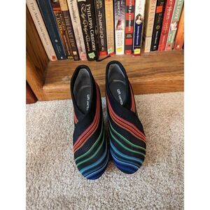 United nude rainbow and black booties stilleto heel sz 36 euc